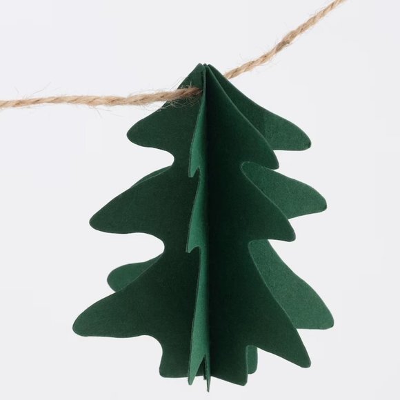 IKEA VINTER 2021 Garland, handmade Christmas tree shaped/green, 2 yard - Picture 3 of 15